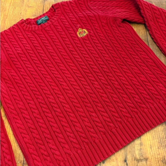 Ralph Lauren Red Crewneck Sweater - Picture 1 of 4